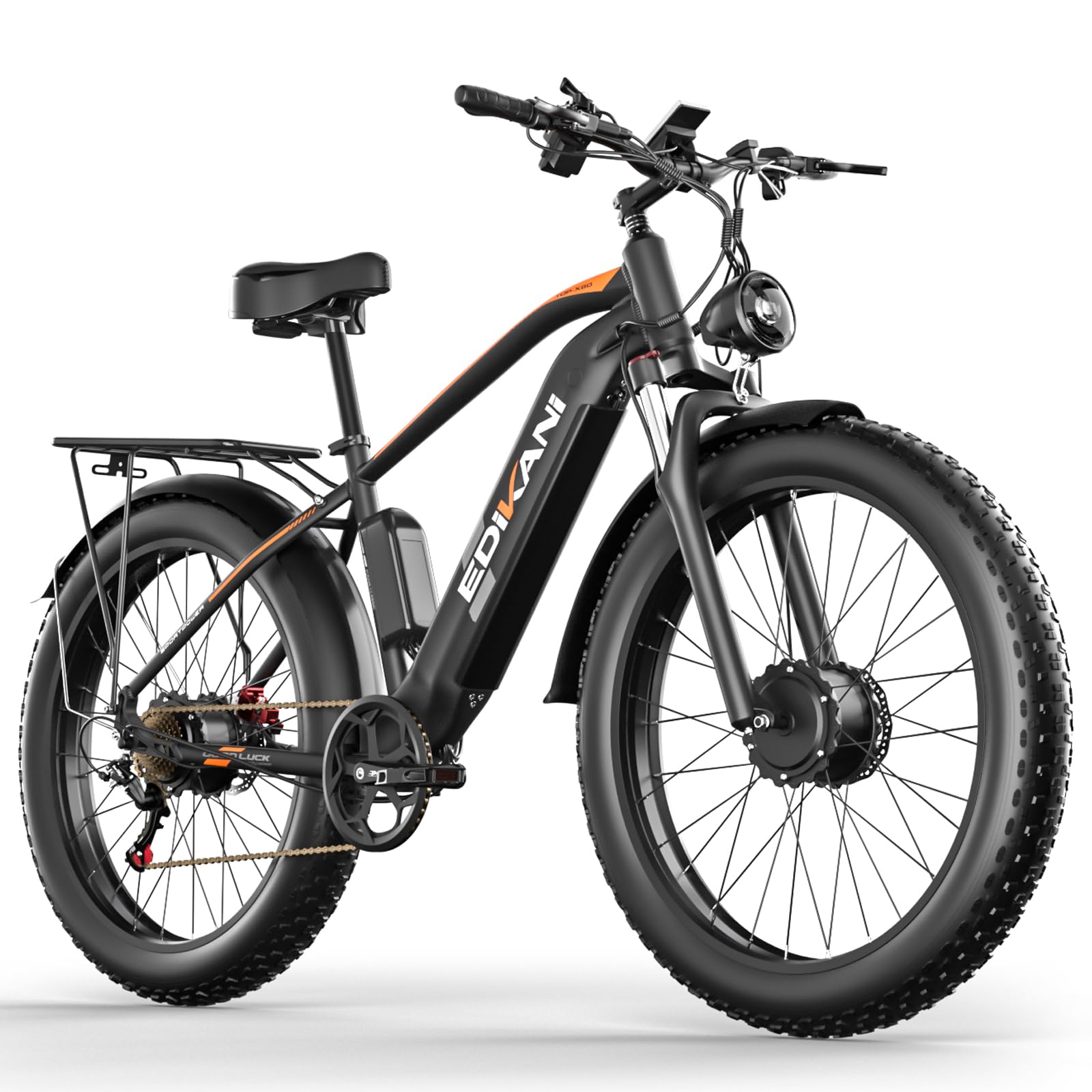 Electric Bike W V Ah Dual Motors Ebike Fat Tires Hydraulic