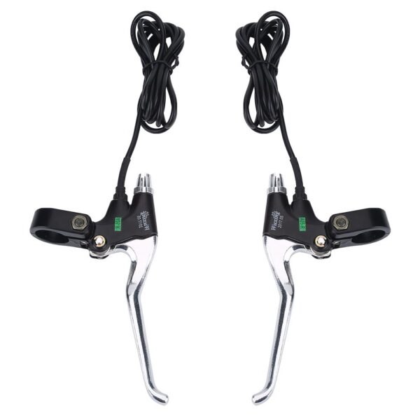 1 Pair Bike Brake Lever with Wire Aluminum Brake Lever for Eletric Bikes Bicycle Accessory Ebike Brake Lever B2Bicycle Brand VGEBY Size nan The E-Bike Lever Set facilitates motor protection and power supply cutoff while braking, enhancing motor lifespan. Lightweight, durable aluminum and plastic construction. Suitable for various cycling bikes. Includes 180-day warranty.