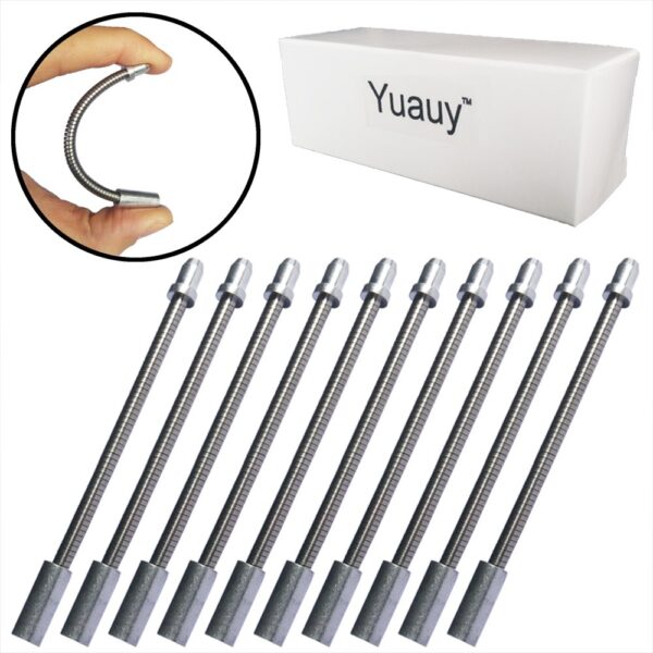 10 PCs Yuauy Flexible V Brake Break Noodle Stainless Steel Silver Enhance your bike's braking efficiency with 10 Yuauy Flexible V-Brake Break Noodles made of high-quality stainless steel in a sleek silver color.