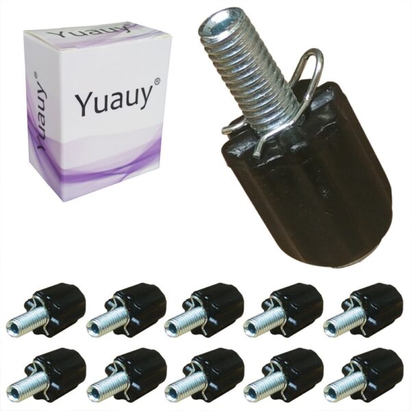 10 pcs Yuauy M5 Index Derailleur Shift Cable Stops with Downtube Barrel Adjusters Bolts for Road MTB Bike Enhance your cycling experience with 10 pcs Yuauy M5 Index Derailleur Shift Cable Stops. Featuring M5 threading, Downtube Barrel Adjuster, and frame-mounted adjusters for precise cable tension tuning. Black + Silver color.