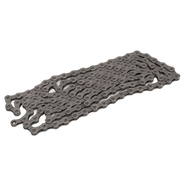 12 Speed Bike Chain Carbon Steel Variable Speed Chain with 2 Buckle Chains Smoky Gray VGEBY Enhance your riding experience with this durable 12-speed bike chain made of rust-resistant carbon steel. Enjoy smooth gear shifting and stylish design for a more enjoyable ride.