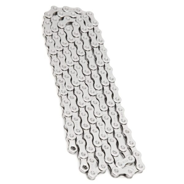 12 Speed Chain 126 Links Carbon Steel Rust Proof Wear Resistant Mountain Bike Chain with Chain Links And Spare Parts Brand RiToEasysports Size 160cm63.0in Upgrade your cycling experience with the RiToEasysports 12 Speed Chain. Made of carbon steel, rust-proof, and wear-resistant, this chain boasts high-strength shaft and external chamfering technology for a smooth ride. Easy to install, it's perfect for mountain and road bikes.