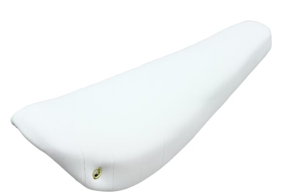 16 Banana Saddle Vinyl White Bike Seat Lowrider Bicycle Part Enhance your bike with the 16' Banana Saddle Vinyl White. This bike seat boasts a lowrider style and is made of durable vinyl material. Upgrade your cycling experience today!