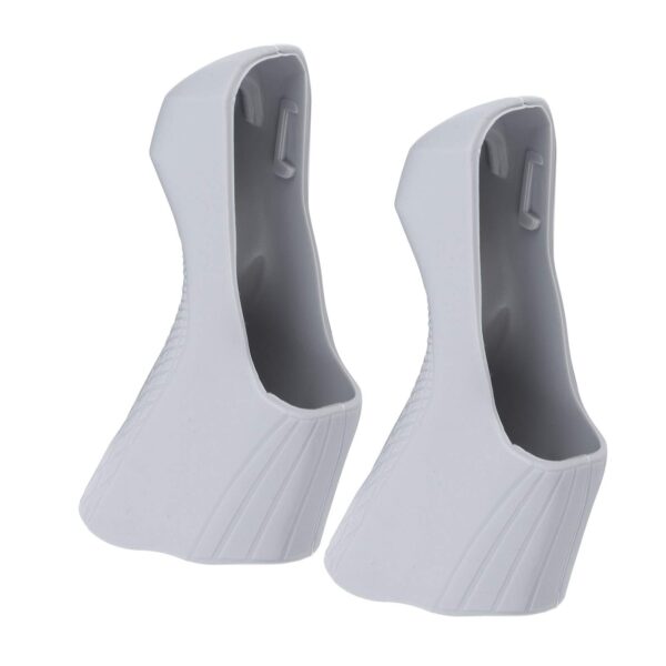 1Pair Road Bike Lever Brake Hoods Bike Brake Lever Handle Sleeves Protector Cover for ST 470058006800 Road Grey Alomejor Protect your bike brake levers with these soft and comfortable silicone sleeves. Absorb vibrations, reduce fatigue, and ensure a perfect fit. Easy to install and durable for long-lasting performance.