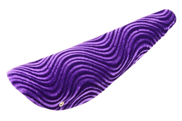 20 Banana Saddle Velour Purple. Bike seat Bicycle seat Bike Part Bicycle Part lowrider Bike seat lowrider Bicycle seat Chopper Bike seat lowrider Part Enhance your biking experience with the 20' Banana Saddle Velour Purple. Perfect for lowrider and chopper bikes, this velour seat offers comfort and style.