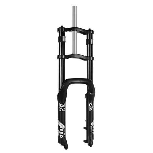 20 Fat Fork 4.0 Tire Double Shoulder 26 Inch Snow Bike Suspension Fork 140mm Travel Disc Brake Bicycle Front Fork 1 18 QR 9mm 26 Black Enhance your cycling experience with our 20/26 inch fat bike suspension fork, designed for 4.0 Fat tires. Featuring aluminum alloy double shoulder construction, hydraulic lockout, and adjustable softness, this fork is perfect for snow, beach, and mountain biking.