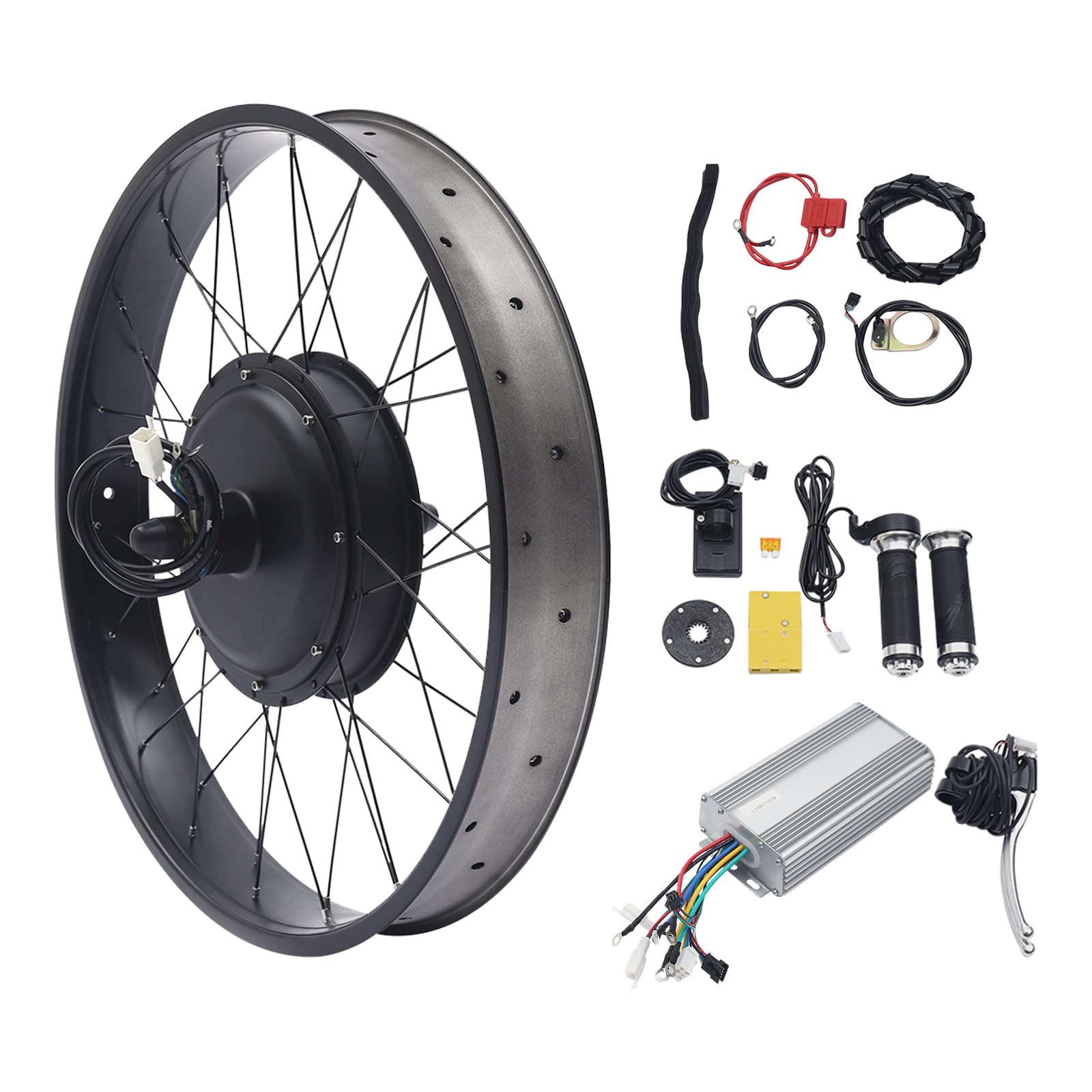 26' Electric Bike Conversion Kit, 48V 1500W Waterproof Kit with ...