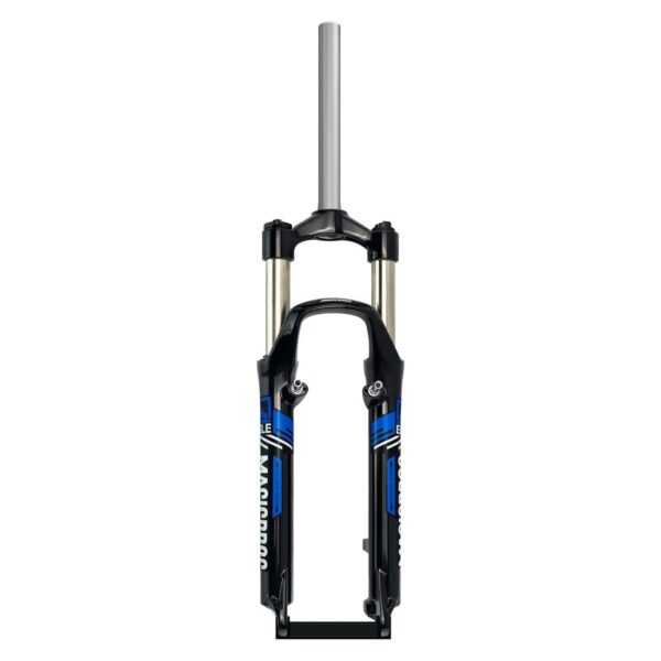 26 Inch Mountain Bike Suspension Fork 100mm Travel V Brake Disc Fork QR 9mm Lockout HIMALO Upgrade your mountain biking experience with this 26-inch suspension fork featuring V-brake and disc brake compatibility. Enjoy precise control with manual lockout and fine-tuning rebound adjustments. Made of high-quality aluminum alloy and steel, this fork is built for durability and performance.