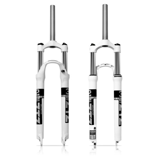 2627.529 MTB Suspension Fork Aluminum Alloy Shock Absorber XC Mountain Bike Front Fork 100mm Travel 9mm QR 28.6mm Straight Tube Upgrade your cycling experience with this high-quality aluminum alloy MTB suspension fork. Enjoy a smooth ride, ergonomic design, and efficient control for your mountain biking adventures!