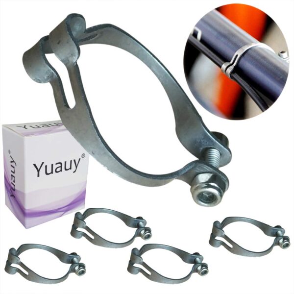 4 Sets Metal Ring Firmly to Frame MTB Bike Cable Guide Brake Shift Derailleur Clip Yuauy Durable Upgrade your bike with Yuauy 4 Sets Metal Rings for firm cable guiding. Professional design, fits 4.0-5.5mm housing. Durable metal material.