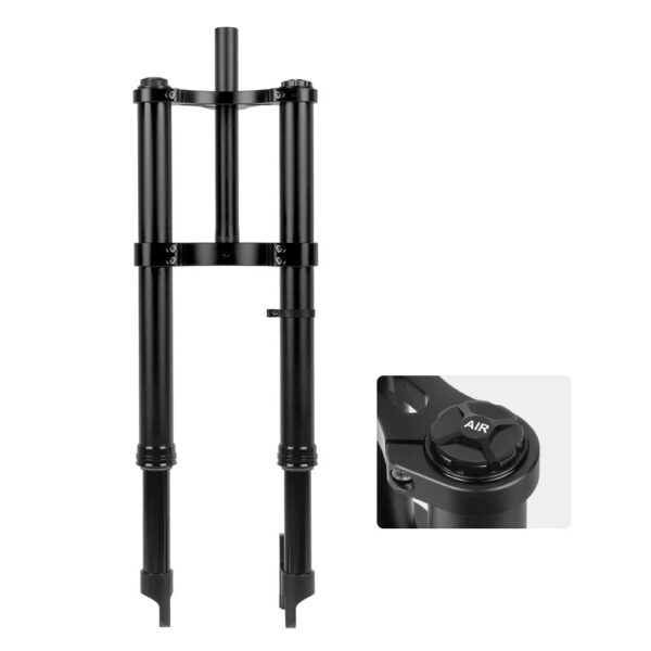 41 sgyJ9qiL Enhance your fat bike's performance with this 20-inch Inverted Air Suspension by HIMALO. Designed for 20x4.0 tires, QR version for easy installation.