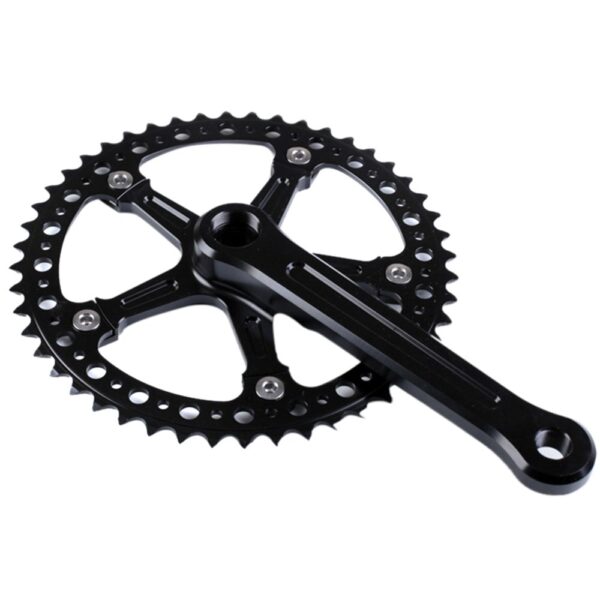 48T CNC Fixed Gear Crank Bicycle Crankset SENQI 170mm Aluminum Alloy7075 T7 Enhance your cycling performance with the SENQI Fixed Gear Crankset. Lightweight, durable, and designed for speed, this crankset features a 48T chainring with a 130mm Bolt Circle Diameter. Ride smoother and faster on road, mountain, or track bikes.