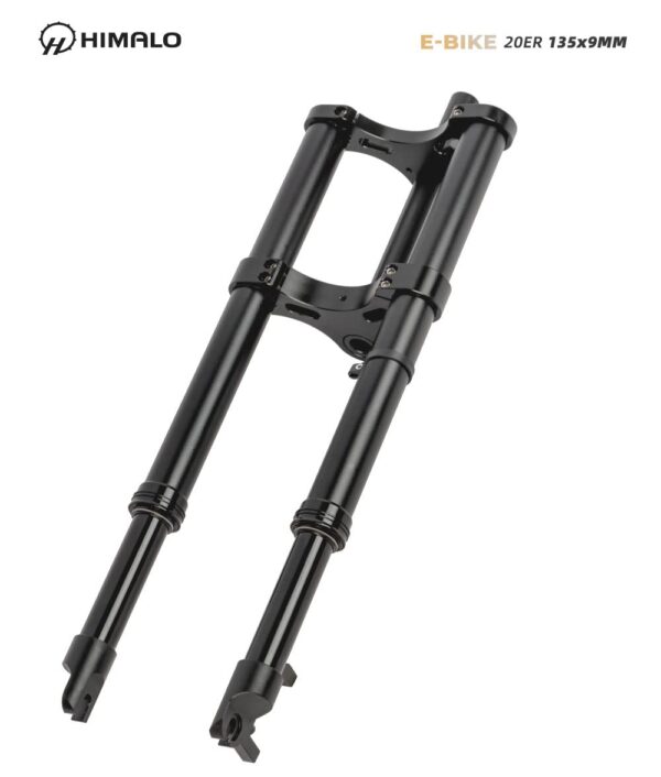 Enhance your fat bike's performance with this 20-inch Inverted Air Suspension by HIMALO. Designed for 20x4.0 tires, QR version for easy installation.