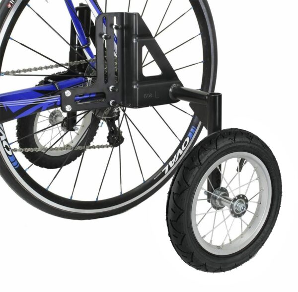 710A0ANlXBL Perfect for adult riders, these adjustable training wheels fit 24"-29" bikes. Heavy-duty construction ensures stability and confidence. Quality rubber tires for smooth rides.