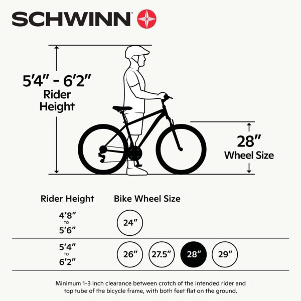 71Oayx97f L Experience a smooth ride with the Schwinn Network 3.0 Hybrid Bike. Featuring an 18-inch alloy frame, 21-speed shifters, alloy linear pull brakes, and suspension seat post for ultimate comfort. Ride with confidence and style.