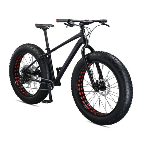 71Wb4 7XSOL Conquer any terrain with the Mongoose Argus Sport Fat Tire Bike. Featuring a 10-speed derailleur, hydraulic disc brakes, and 26 x 4.8 inch tires, this bike offers maximum traction and responsive control. Ride like a boss!