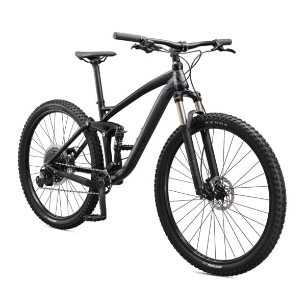 81 Conquer rugged XC terrain with the Mongoose Salvo Adult Mountain Bike. This 29" bike features a dual suspension aluminum frame, 12-speed trigger shifter, and hydraulic disc brakes for superior performance on the trails.