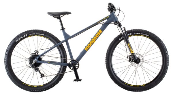 810VUlrvAsL Dominate rugged trails with the Mongoose Colton Mountain Bike. 17-inch aluminum frame, 7-speed drivetrain, and mechanical disc brakes for ultimate control and stability. Ride the adventure!