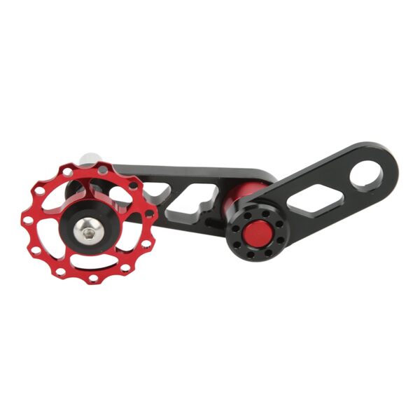 Aluminum Alloy Single Speed Chain Tensioner for Folding Bikes RiToEasysports CNC Machining Anodized Color Enhance your biking experience with the Aluminum Alloy Single Speed Chain Tensioner. Exquisitely crafted with CNC machining, anodized color, and laser engraving, this tensioner is durable, stable, and easy to install. Prevent chain falling off and enjoy a smooth ride.