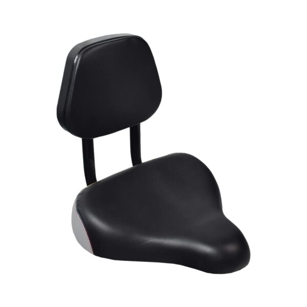 AlveyTech 9 x 11 Backrest Comfort Bike Saddle Stationary Bicycle Mountain Bikes MenWomen Cruisers Cushioned Seat Lumbar Support Tired of uncomfortable bike seats? AlveyTech's saddle offers lumbar support, easy cleaning, and universal fit for various bikes. Ride in comfort!