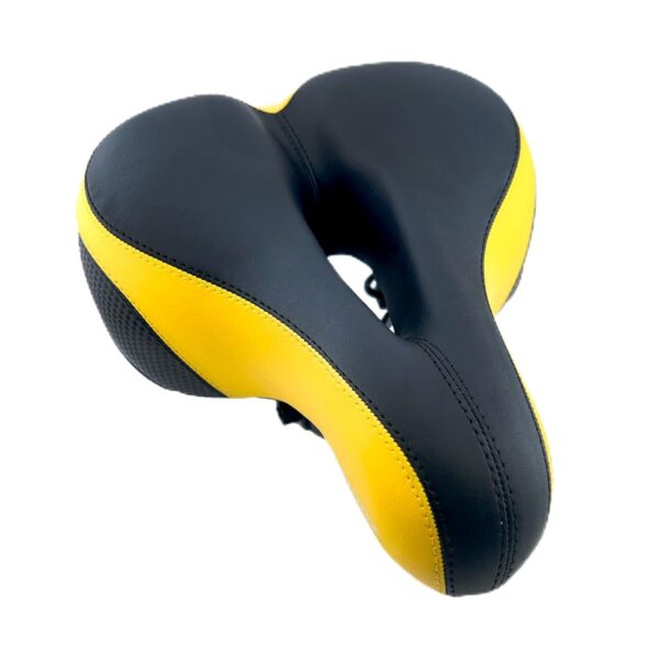 AlveyTech Wide Cruiser Saddle Seat with Anatomic Relief for Bicycles Exercise Bikes and Scooters 10x8 1 Blend style, comfort, and value with our wide Cruiser Saddle Seat for bikes & scooters. Features soft padding, coil spring suspension, and anatomic relief design.