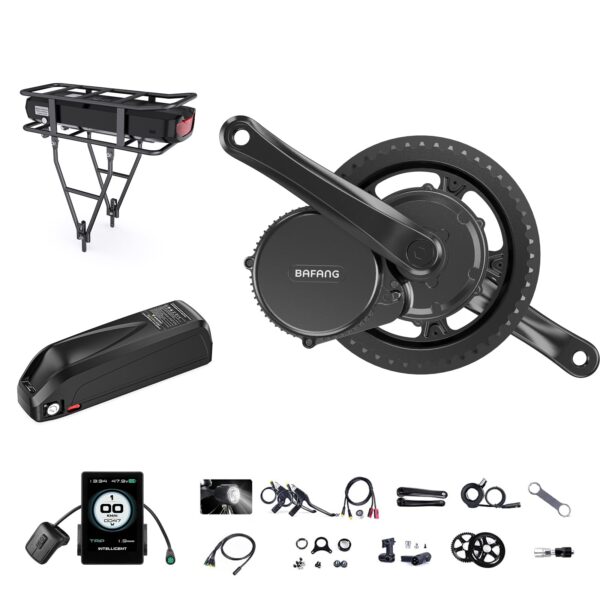 BAFANG 750W Mid Drive Kit BBS02B 8FUN EBike Conversion Kit with LCD Display Chainring 46T48V 17.5Ah Upgrade your bike with the BAFANG 750W Mid Drive Kit for a powerful and reliable motor system. Enjoy easy installation, four riding modes, and complete accessories. Join the Bafang Club now!