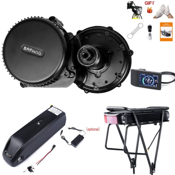 BAFANG BBS02 48V 750W Mid Drive Kit with Battery 8Fun Bicycle Motor LCD Display Chainring Electric Brushless Bike Motor para Bicicleta 52T48V 13Ah Shark Upgrade your bike with the BAFANG BBS02B 48V 750W Electric Bike Conversion Kit for JIS 68-73mm / 100mm bottom bracket. Enjoy faster and longer rides!