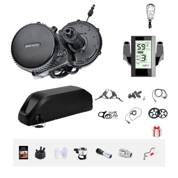 BAFANG BBSHD 48V1000W BBS02B Electric Bike Conversion Kit with LCD Display and Optional 52V Battery Upgrade your bike with the powerful BAFANG BBSHD Electric Bike Conversion Kit. Enjoy full equipment, easy installation, battery protection, and technical support.