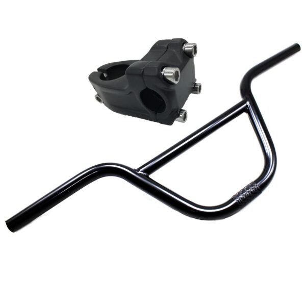 BMX Handlebar Swallow Shaped High Carbon Steel 585mm 22.2mm Black Bike Parts Profile Design Upgrade your bike with this BMX handlebar crafted from durable High-Carbon Steel and Aluminum Alloy. Easy to install and compatible with most bikes.