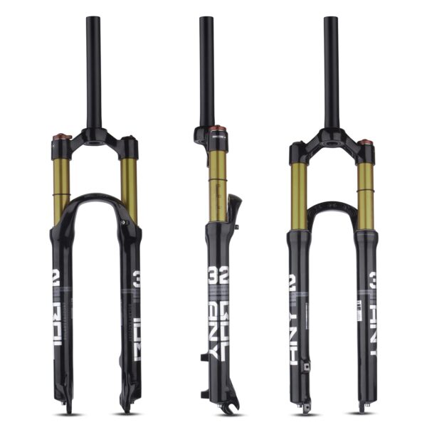 BOLANY 2627.529 inch MTB Magnesium Alloy Suspension Fork Tapered Straight Steerer Front Fork Brand B Bolany Size 26 Features 100mm Travel 9mm100mm Axle Disk Brakes Experience ultimate control and durability with BOLANY's MTB Suspension Fork. Choose from 26/27.5/29 inch options with Tapered or Straight Steerer types. Features manual or remote lockout, high-quality Aluminum and Magnesium alloy construction, adjustable air pressure, and ergonomic design for optimal cycling comfort.