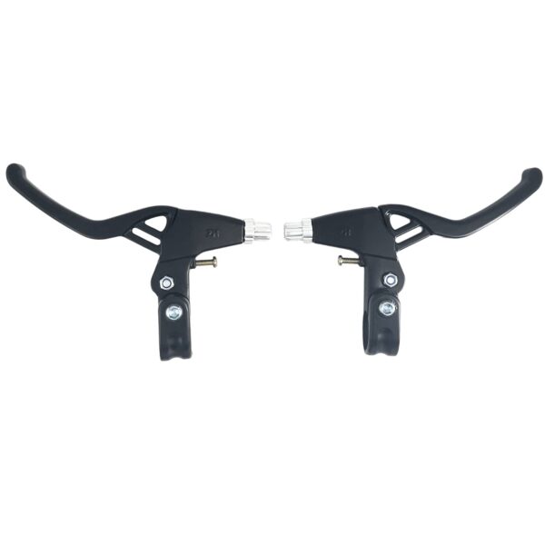 Bicycle Brake Levers Aluminium Alloy 4 Finger 2.2cm for Most Bicycle MTB BMX Road Bike Black BNVB Upgrade your bike with these lightweight aluminium alloy brake levers. Enjoy quick recovery and easy installation. Fits most bikes, durable and cool.