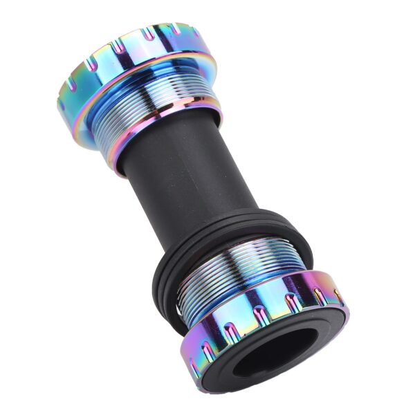 Bike Bottom Bracket 1.37x24T Mountain Road 6873mm Aluminum Alloy BB Dilwe Enhance your bike's performance with this premium aluminum alloy and nylon bottom bracket. Strong sealing, waterproof design for mountain, road, fixed gear, and folding bikes.