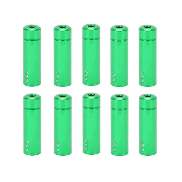 Bike Brake Cable 10PCs 5mm Aluminum Alloy End Tips MTB Road Green VBESTLIFE High-Quality Aluminum Alloy Bike Brake Cable End Tips for MTB Road Bikes. Lightweight, Portable, and Durable. Prevents Wear on Bike Frame Accessories. Suitable for 5mm Brake Line Tubes. Service Guarantee Included.