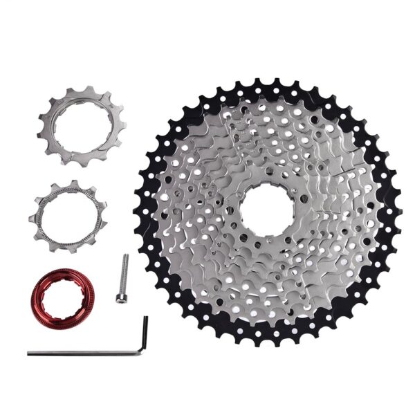 Bike Cassette 10 Speed Mountain Sprocket 11 42T Wide Ratio Cassette by VGEBY Steel Cogs Lightweight Reliable for Shi mano SRAM Upgrade your mountain bike with the Bike Cassette 10 Speed Sprocket by VGEBY. High-quality steel cogs offer durability, rust-resistance, and lightness. Enjoy smooth shifting and efficiency with this lightweight and reliable cassette suitable for 11-42T chain rings. Backed by a 180-day guarantee.