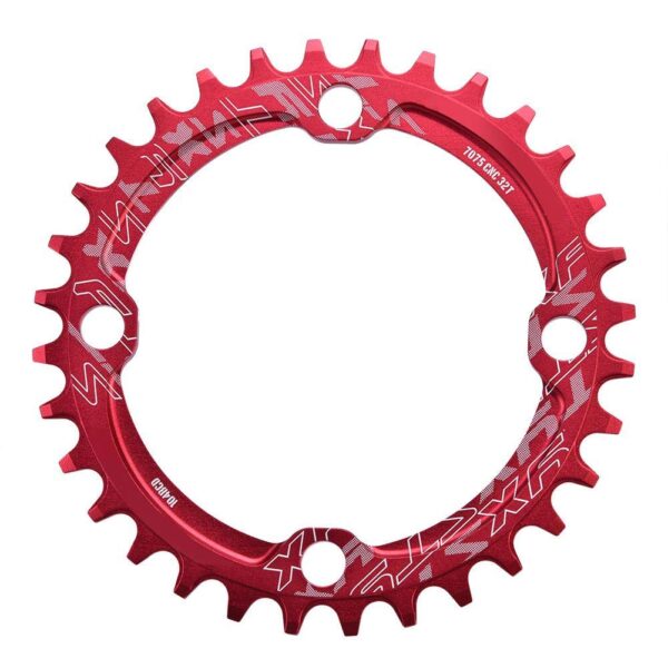 Bike Chain Ring Single Chainring 32T 34T 36T 38T 104 BCD Narrow Wide Chainrings for Bicycle Road Mountain BMX MTB Fixie Track Fixed32T Red Alomejor Size Upgrade your bike with this easy-to-install Bike Chain Ring. Increase wear life, reduce friction, and enjoy the high strength & lightweight design. An essential bike replacement accessory with CNC precision process for durability.