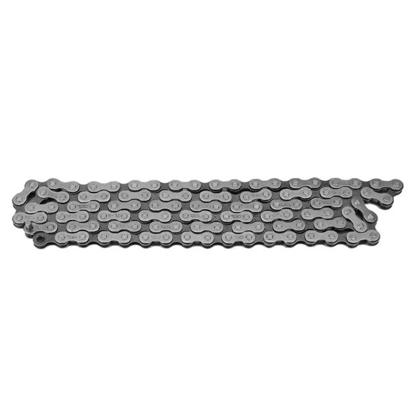 Bike Chain Single Speed Coating 106 Links Road Mountain Racing Cycling Dilwe Size Upgrade your bike with the Dilwe Bike Chain! This single-speed chain with 106 links is compatible with most bikes, offering durability and convenience. Made of steel, it is strong and reliable for long-term use. The hollow-out design makes it lightweight and easy to clean. Assembly is quick and hassle-free. With an anti-rust coating, this chain ensures smooth performance and longevity.