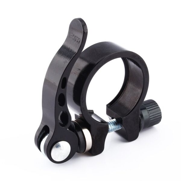 Bike Quick Release Seat Post Clamp 31.8mm MTB Black 31.8 VGEBY Convenient quick release clamp for easy seat adjustment. High-quality aluminum alloy, lightweight, durable, and wear-resistant. Fits 27.2mm seat post. Easy installation, suitable for all cyclists. Don't miss this practical cycling accessory!