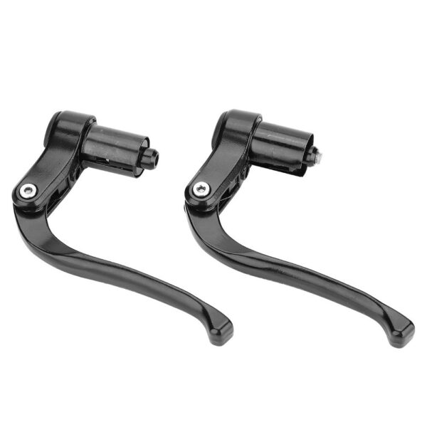 Bike Reverse Brake Levers Brake Levers Road Bike ycle Brake Handle Lightweight Aluminum Alloy Folding Bike Road Mountain Brake Calipers for 19 21mm Handlebar 2 Colors Black Made of high-quality aluminum alloy, these lightweight, ergonomic brake levers are sturdy and durable. Easy to install on 19-21mm handlebars, offering good sensitivity with 2 color options. Ideal for various bike types.