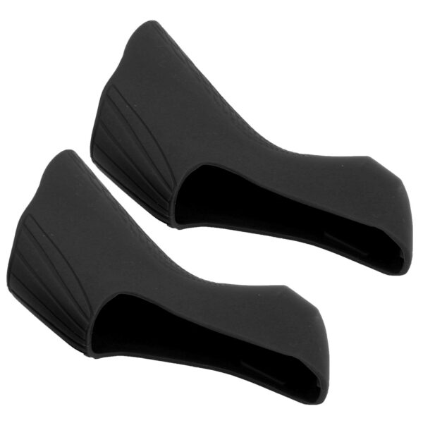 Bike Shifter Lever Cover Silicone Brake Lever Hood for R7000 R8000Black by Alomejor Enhance your road bike with this high-quality silicone lever cover. Ergonomically designed for comfort and style, reducing fatigue during rides.