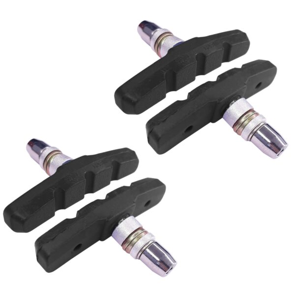 Black 60mm V Brake Brake Pads for Alloy Wheels 4 Pieces Upgrade your bike with these 60mm V-Brake Brake Pads designed for alloy wheels. Includes 4 pieces (2 pairs) with mounting screws, perfect for MTB, MTC, City, BMX, and more.