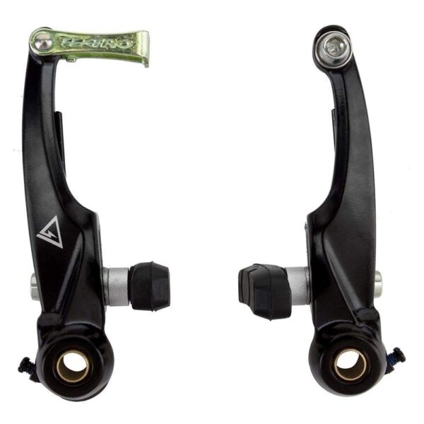 Black Ops BMX Shorty V Brakes Melt Forged Aluminum 95mm Arm Dual Adjusters 55mm Pads 179g Upgrade your BMX bike with Black Ops BMX Shorty V-Brakes. Made of durable aluminum with dual tension adjusters and included 55mm pads. Enhance your ride today!