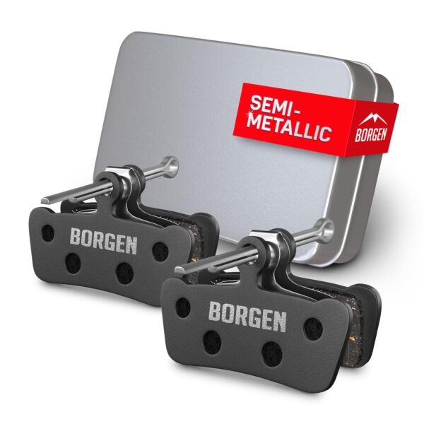 Borgen 2 Pairs Bike Brake Pads Bicycle Brake Pads Compatible with SRAM Elixir 7 Trail Elixir 9 Guide Ultimate RSC Replace your bike brake pads with Borgen's compatible SRAM bicycle brake pads for top braking power and durability. Satisfaction guaranteed!