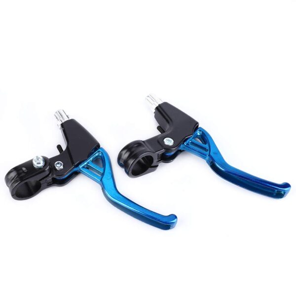 Brake Levers Aluminium Alloy Cycling Brake Level Handles for Mountain Bikes Folding Blue Yosoo Health Gear Enhance your biking experience with these Aluminium Alloy Brake Levers in vibrant blue. Lightweight, durable, and easy to mount, they offer quick recovery and comfort for all riders.