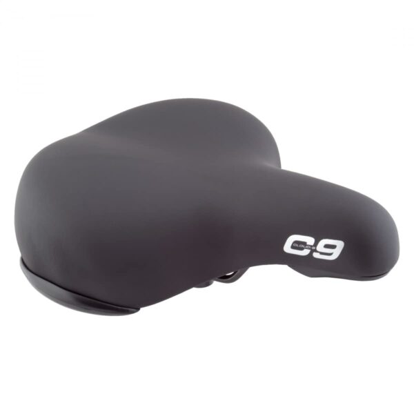 CLOUD 9 SUPPORT XL SADDLE BLACK CRUISER 11x12.25 Brand Cloud 9 Enhance your biking experience with the Cloud-9 Support XL Saddle. Designed for comfort on long rides, this plush cruiser saddle features corner guards for durability and scuff resistance. The multi-stage foam padding and elastomer suspension ensure a smooth and enjoyable ride. Get yours now!