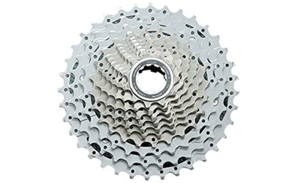 CS HG81 10 Speed Cassette 11 34T SHIMANO Lightweight Design Enhance your ride with the CS-HG81 10-Speed Dyna-Sys cassette from SHIMANO. Featuring a minimal design sprocket carrier for reduced weight, this cassette offers precise shifting with contoured shift gates. Its close ratio gearing optimizes energy efficiency for a smoother cadence control. Compatible with 10-speed HG-X MTB chains, this cassette is a must-have for cycling enthusiasts.