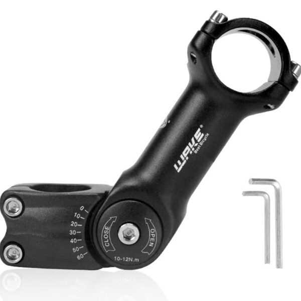 CYSKY Adjustable Bike Stem 31.8 90mm110mm130mm 0 60 Degree MTB Handlebar Riser for Mountain Bike Road Bicycle BMX Enhance your biking experience with the CYSKY Adjustable Bike Stem. Made of durable aluminum alloy, this stem offers a 0-60 degree adjustable angle, perfect for mountain, road, or BMX bikes.