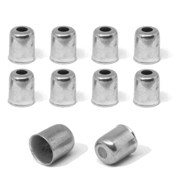 Cable HOUSING END Cap 5.5MM 6MM 7MM Stop Ferrule Nipple Bike Cycle Moped Vintage Enhance your bike's performance with this 10-pack of Cable Housing End Caps. Available in sizes 5.5x9.5mm, 6x10mm, and 7x11mm, these galvanized steel caps are perfect for various bike types like road, MTB, city, fixie, vintage, moped, and motorcycle.