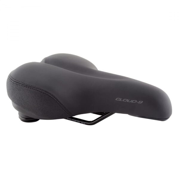 Cloud 9 Saddle C9 GF Commuter ES EM 10 x 7 8709 26 Black Hybrid City Urban Beach Cruiser Bike Seat Experience ultimate comfort with the Cloud-9 Saddle C9 GF Commuter ES EM 10 x 7-8709-26. This black hybrid city urban beach cruiser bike seat features multi-stage foam for extended comfort and anatomic relief to reduce pressure. Ideal for both men and women.