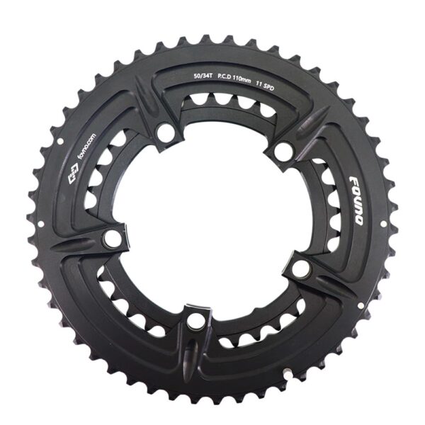 DJC Double Chainring 110BCD Road Bike Round Chainring 50 34T 52 36T 53 39T Black for Sram Red Rival S350 S900 Enhance your road or gravel bike with the DJC Double Chainring. Lightweight aluminum 7075-T6 alloy, 110BCD fit for Sram Red Rival S350 S900. Includes 2 chainrings.