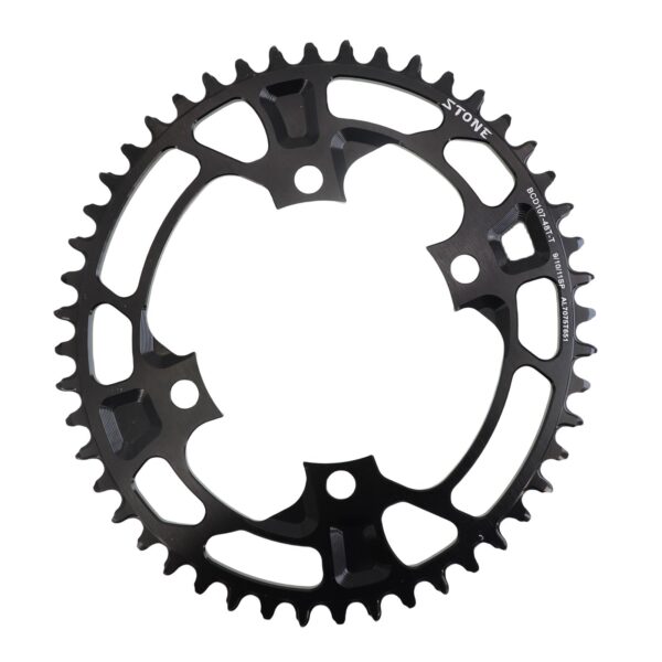 DJC Stone Oval Chainring 107BCD Sram Force AXS 12S Crankset 60T DJC Components Upgrade your cycling experience with the DJC Stone Oval Chainring designed for Sram Force AXS. Crafted from high-strength Aluminum 7075-T651, this chainring offers superior stiffness and endurance. Choose from various tooth sizes, and enjoy precise CNC processing for optimal riding performance.